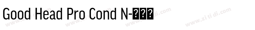 Good Head Pro Cond N字体转换 Good Head Pro Cond N字体转换